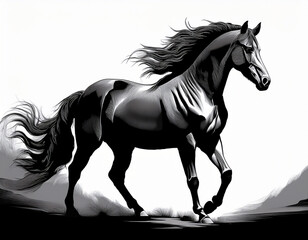 馬　AI生成素材