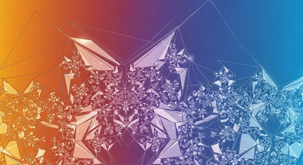 Abstract Polygonal Background with Geometric Shapes and Vibrant Colors for Modern Design and Creative Projects