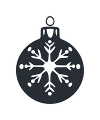 Obraz premium PNG Minimalist snowflake ornament design.