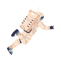 Astronaut character exploring outer space