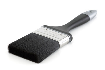 Paint brush 3 inch 75 mm inclined on white