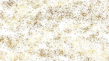 golden flake texture sparkle on isolated tansparent background