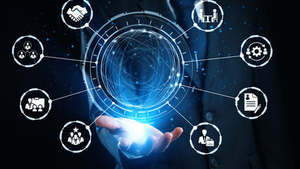 Digital recruitment and online hiring, virtual headhunting, smart recruitment platforms, talent...