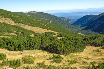 Naklejka premium Landscape of Rila mountain Around Musala peak, Bulgaria
