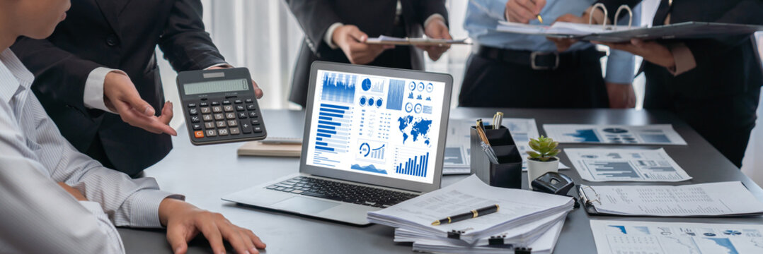 Business data dashboard provide brisk business intelligence analytic for marketing strategy planning