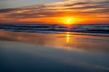 Cloudy Sunrise at Beach