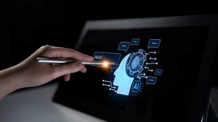 Conversational AI assistant enhances chatbot interaction. AI assistant supports queries, answers...