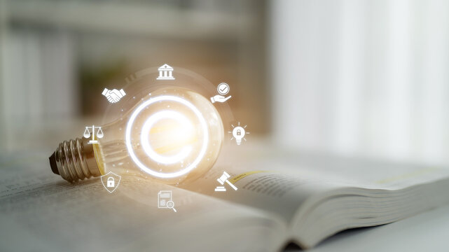 Copyright protection highlights copyright, intellectual property, and legal ownership through law, verification, and secure digital rights Latch