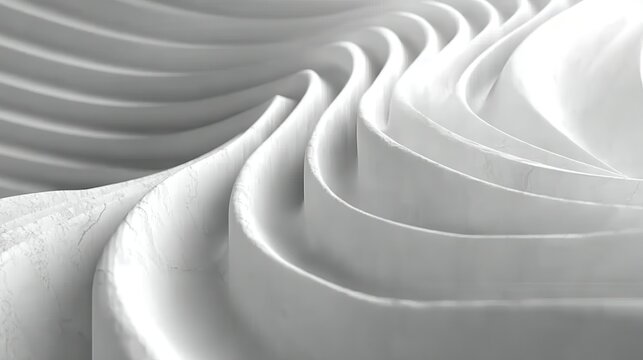 Bright white grey waves abstract motion background
