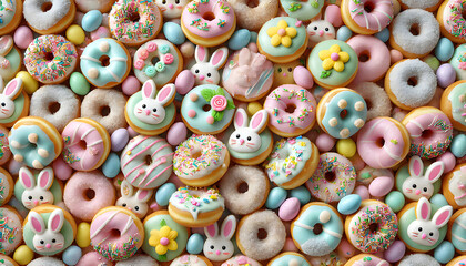 Mini Easter Doughnuts
