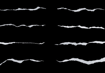 Title: a white piece of paper on a black isolated background