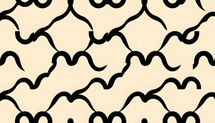 Abstract seamless vector pattern design with geometric shapes and circles for textile fabric print illustration