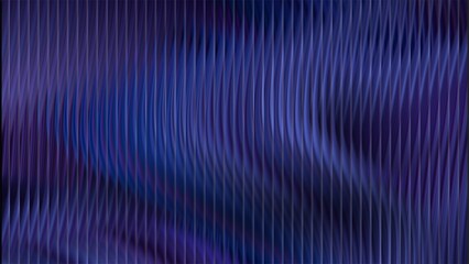 Ribbed glass background with refraction effect. Reeded glass with blue and purple gradient. Abstract background