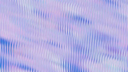 Ribbed glass background with refraction effect. Reeded glass with blue and purple gradient. Abstract background