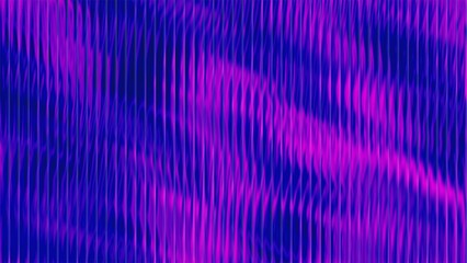 Ribbed glass background with refraction effect. Reeded glass with blue and purple gradient. Abstract background