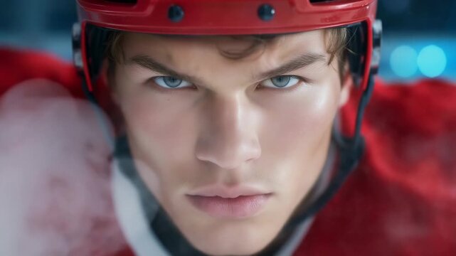 hockey player 4K video