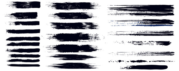 Set of brushes vector eps10