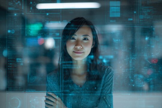 Designing the future: a glimpse into mobile app creation. Adventure poster. Designer enhances app ui with subtle pastel hues in modern workspace. Film poster. Visual poster.