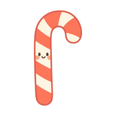 PNG Cute candy cane illustration.