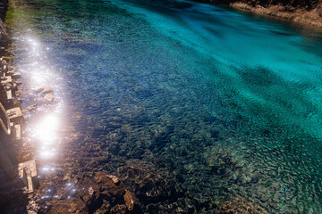 water splash in the sea