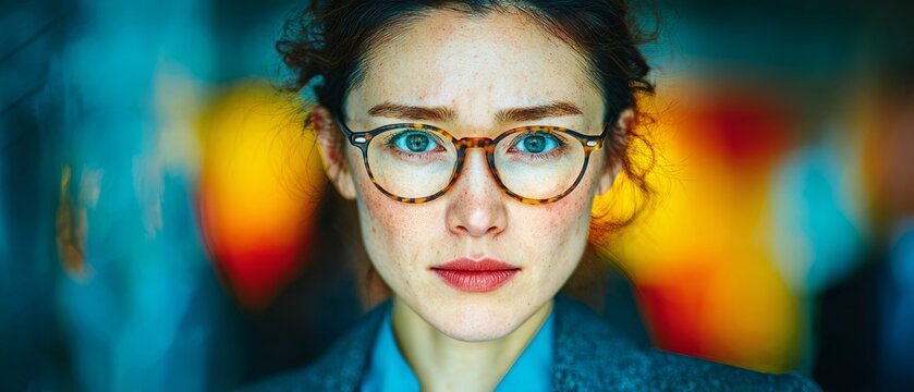 Empowered by numbers: a glimpse into financial data analysis. Film poster. Eyes on the data: skilled analysis of financial market trends. Poster illustration. Blockbuster art.