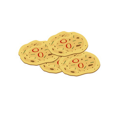 Bindaetteok food vector
