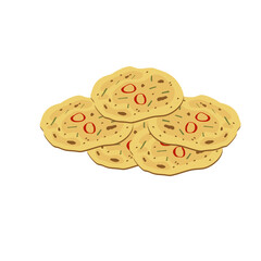 Bindaetteok food vector