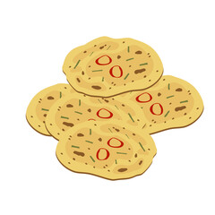 Bindaetteok food vector