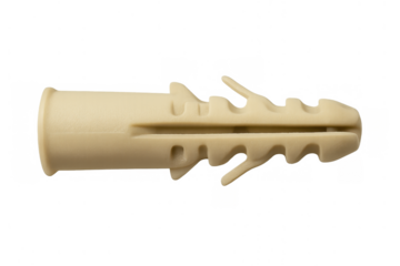 Plastic wall plug for construction and home repair projects providing a strong anchor point in drywall or masonry walls