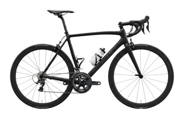 Obraz premium Cycling race event city park bicycle side view isolated on transparent background