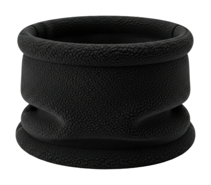 Unique black decorative bowl product minimalist isolated on transparent background