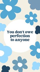 Inspirational quote Facebook story template