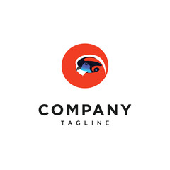 Letter O Temminck's Tragopan Logo Icon Vector