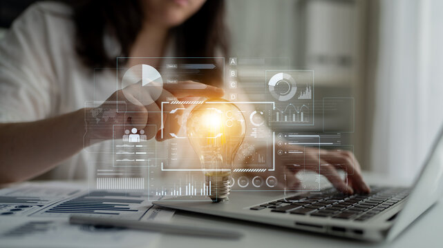 A comprehensive business intelligence dashboard for data analysis. The interface displays global metrics, team performance charts, and financial reports for strategic planning. Fermion