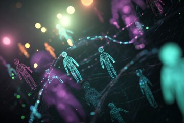 Modern solutions in municipal wastewater treatment systems. Internet connection illustration. Advanced techniques in municipal filtration system operations. Internet collaboration concept.