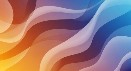 A vibrant and fluid abstract background featuring layered wavy lines with a beautiful warm to cool color gradient effect