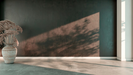 Naklejka premium Large luxury modern bright interiors Living room mockup illustration 3D rendering image