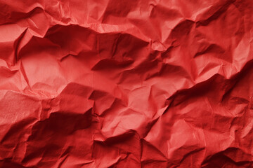 crumpled red paper texture