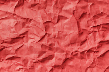 Fototapeta premium crumpled red paper texture