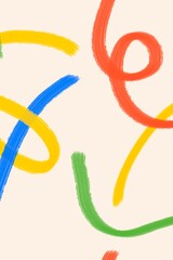 Brush strokes pattern background, colorful Memphis design