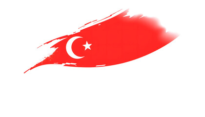 abstract decoration flag of turkiye