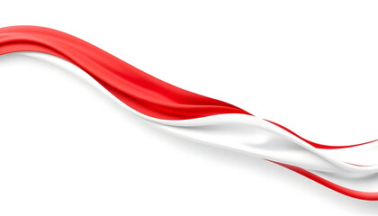 abstract decoration flag of indonesia