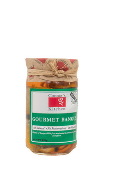St. Louis, Missouri USA - November 10, 2025: Gourmet canned milk fish bangus sections in olive oil from connie's kitchen brand of Filipino foods
