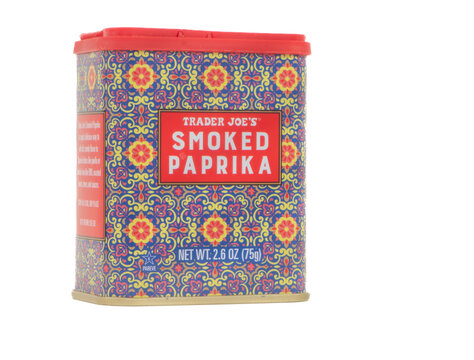 St. Louis, Missouri USA - November 10, 2025: Trader Joe's smoked paprika imported from Spain, angled view.