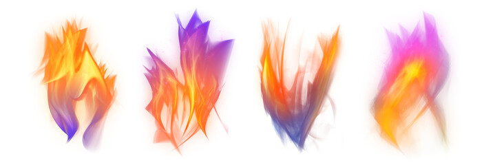 Png retro fire flame graphic element set © Rawpixel.com