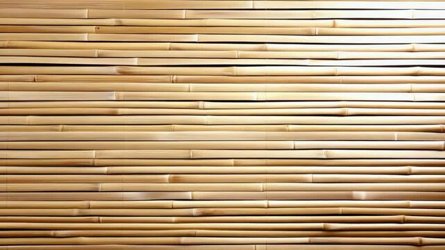 A close-up of a woven bamboo texture