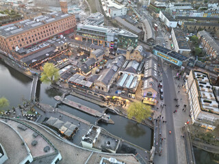 Aerial view Camden Town London 