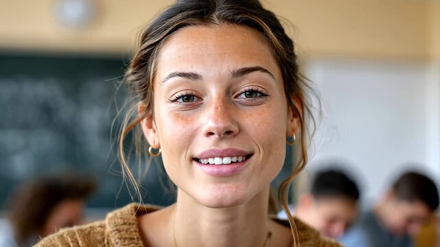 Bright classroom moments: smiling students in engaging learning environment