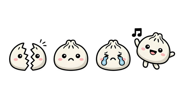 Mid-autumn festival vector banner with a group of cute rabbits celebrating under the full moon, decorated with osmanthus flowers, pomelos, mooncakes, and lanterns. Translation: Moon