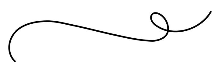 PNG Elegant black curved line illustration on transparent background